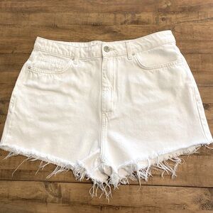 Forever 21 white denim shorts, size 30, jean shorts